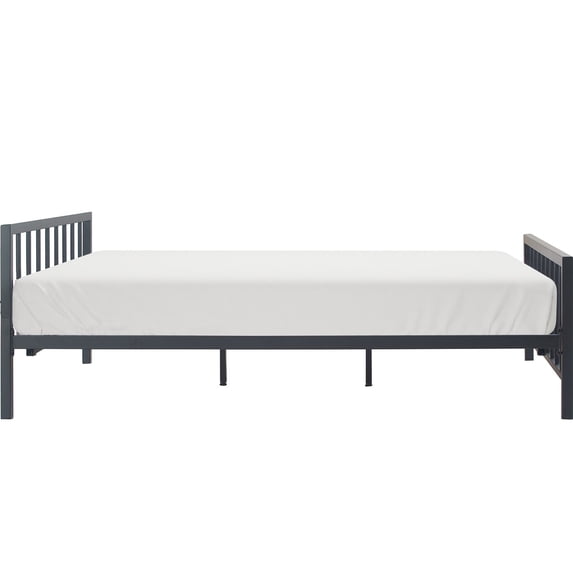 ClickDecor Evans Modern Metal Platform Queen Bed in Black