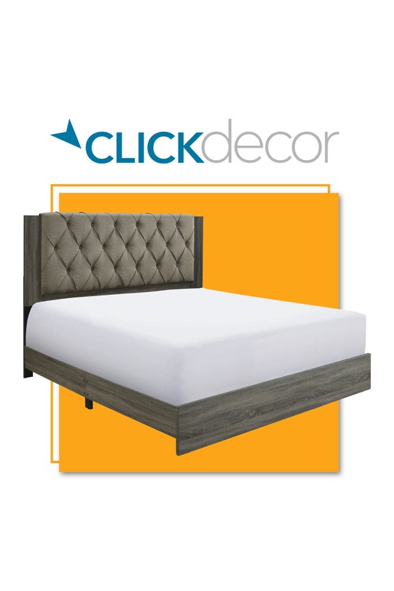 ClickDecor Kenton Platform Bed King Size Gray