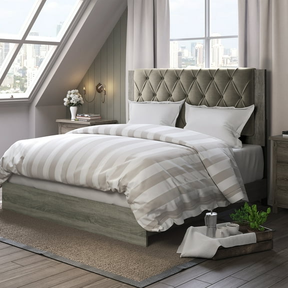ClickDecor Kenton Platform Bed King Size Gray