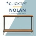 thumbnail image 1 of ClickDecor Nolan 2-Tier Console Table Brown, 1 of 7