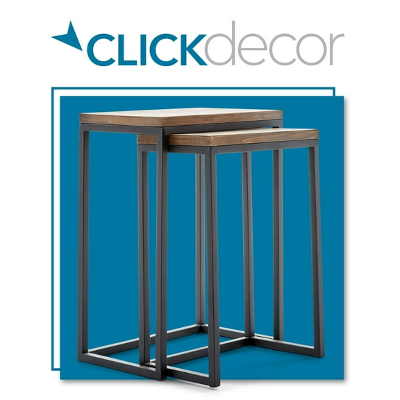 ClickDecor Parker Nesting End Table Set Brown