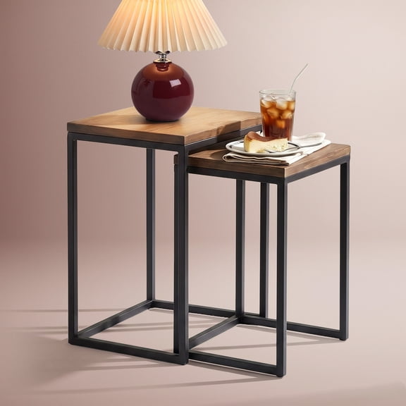 ClickDecor Parker Nesting End Table Set Brown