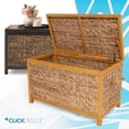 thumbnail image 1 of ClickDecor Wilson Farmhouse Wicker Trunk Acacia 30" Storage Basket Natural Brown, 1 of 11