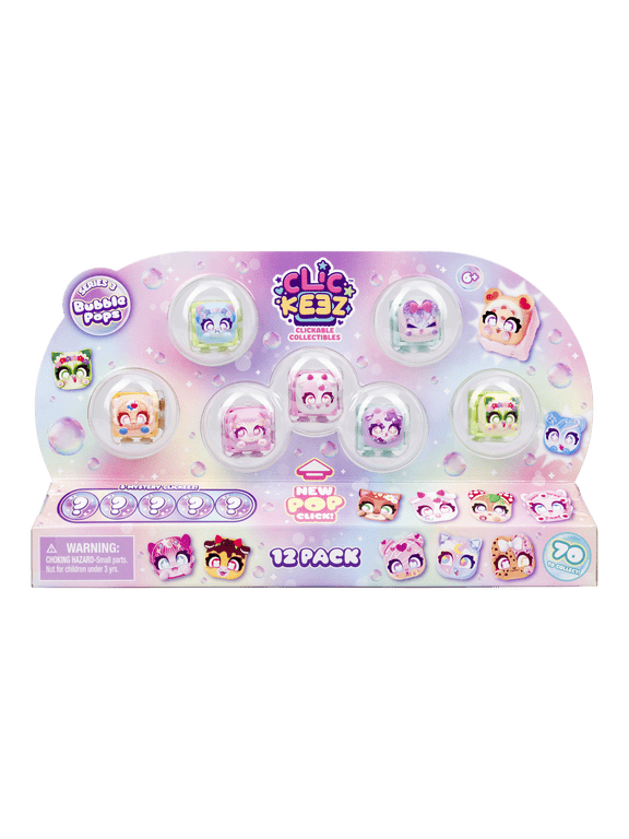 Series 3 12-Pack, 12 Collectible Character Keyboard Keys Click and Clack, Create 2 Keychains, Ages 6+