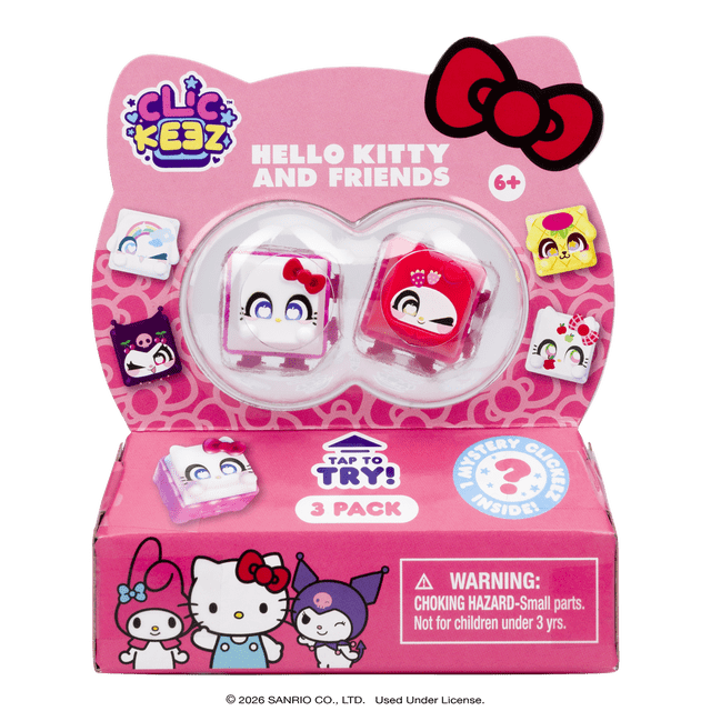 Clickeez Series 1 Hello Kitty 3-Pack, 3 Collectible Character Keyboard ...