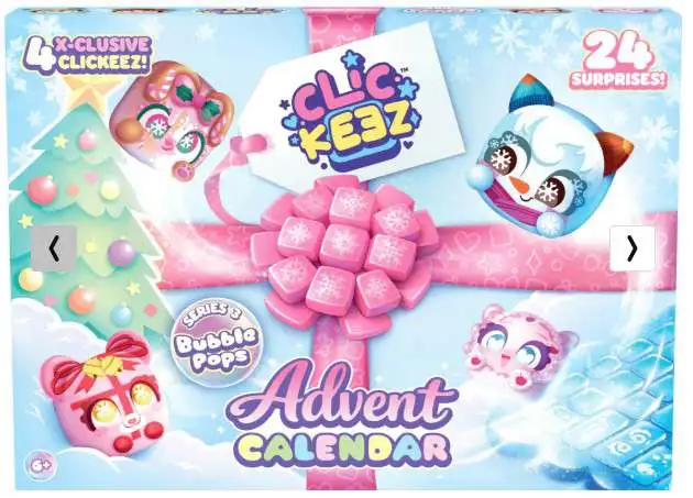 Clickeez Series 3 Bubble Pops Advent Calendar, 20 Collectible Character ...