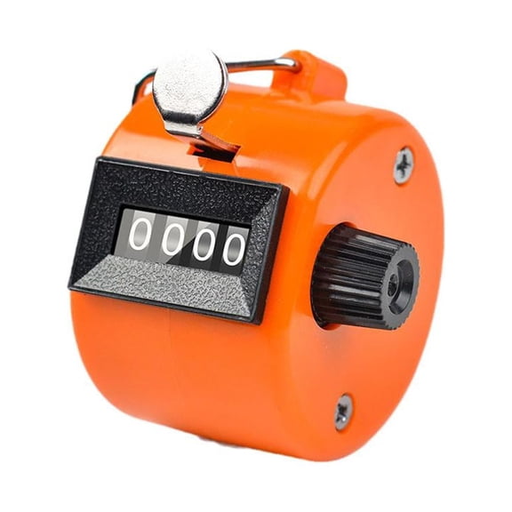 Clicker Counter,Metal Hand Tally Counter Clicker,Handheld Mechanical Counter Clicker,4 Digit Mechanical Palm Click Counter for Knitting People Lap Fishing for School Event Sports Office