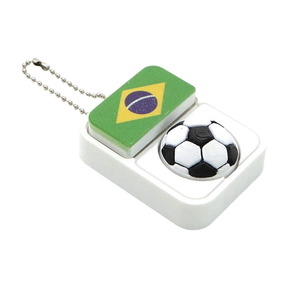 Clicker Squeeze Toys Mini Soccer Ball Chain Keychain Relaxation Squeeze Keychain Daily Carry Item