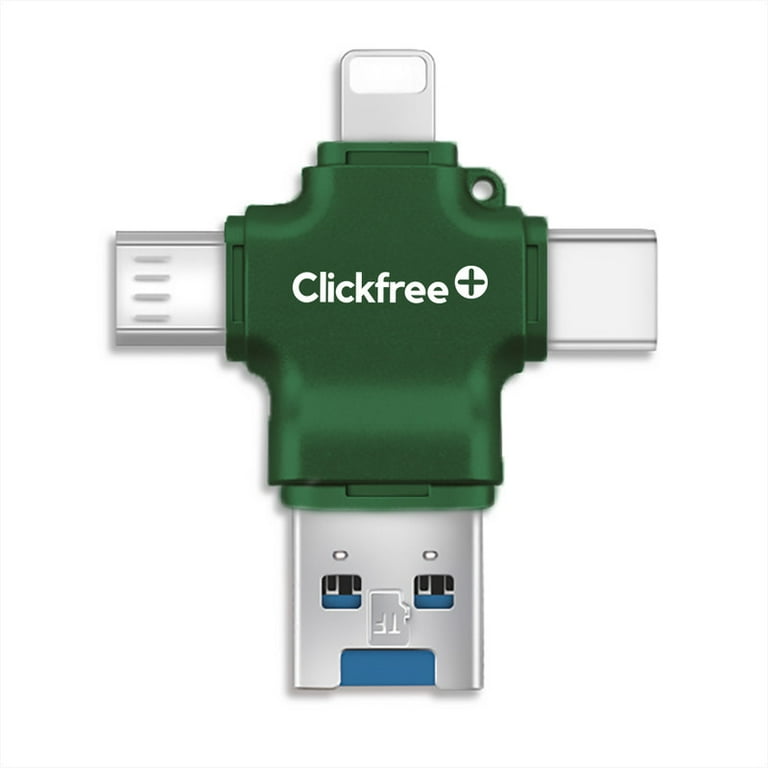 Clickfree™ 256GB USB Photo and Video Saver for Phone/Pad/Mac/PC 