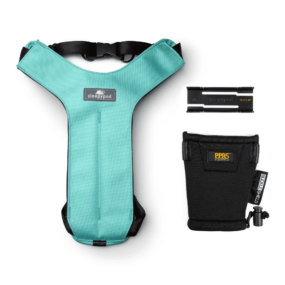 Clickit Sport Plus — Crash-Tested and Safety Certified Car Seat Belt Harness for Dogs — Small, Robin Egg Blue
