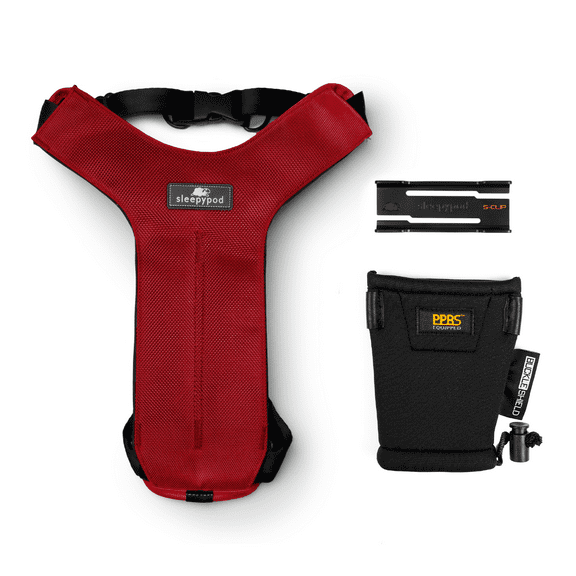 Clickit Sport Plus — Crash-Tested and Safety Certified Car Seat Belt Harness for Dogs — Small, Strawberry Red