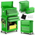 thumbnail image 1 of Clickoods 8-Drawer Rolling Tool Chest with Lockable Toolbox, Large Metal Cabinet for Garage & Workshop, Green, 1 of 6