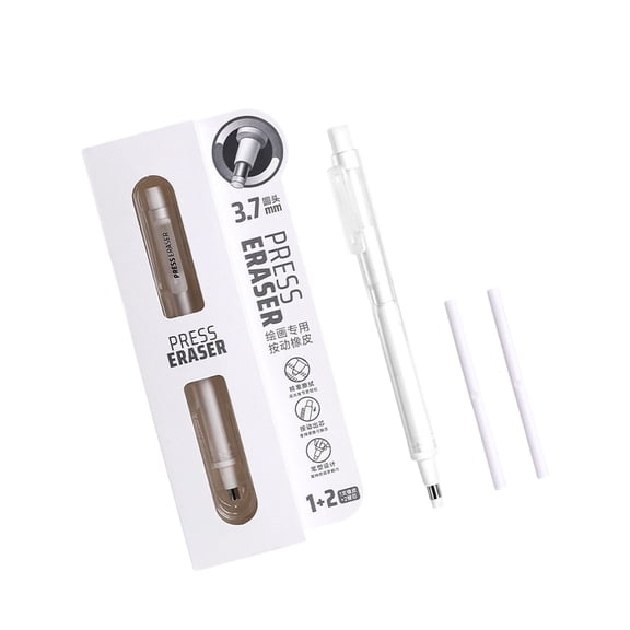 Clicks To Use Eraser Pen with Plastic Construction Shell For Repeated Classroom Or Office Use Quick Releases Eraser Pen