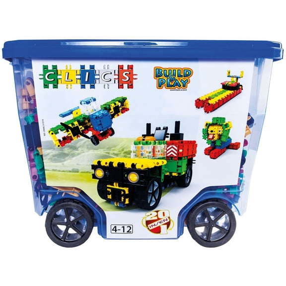 Clics 20-in-1 Roller Box Building Set - 560 Pieces - CB606