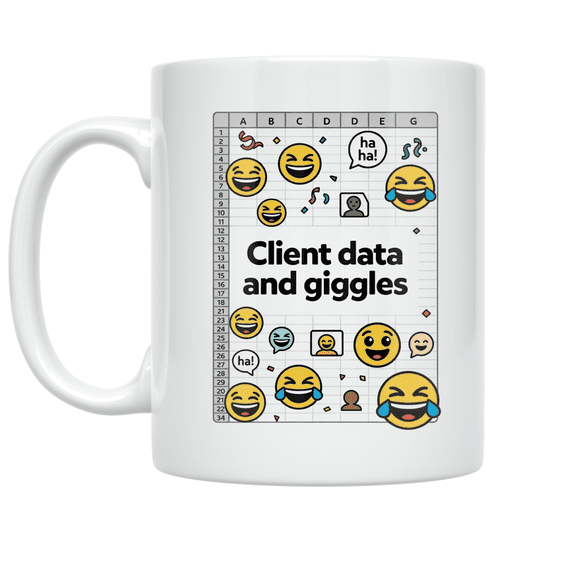 Client Data and Giggles - Customer Success Manager - 11 oz Ceramic Coffee Mug