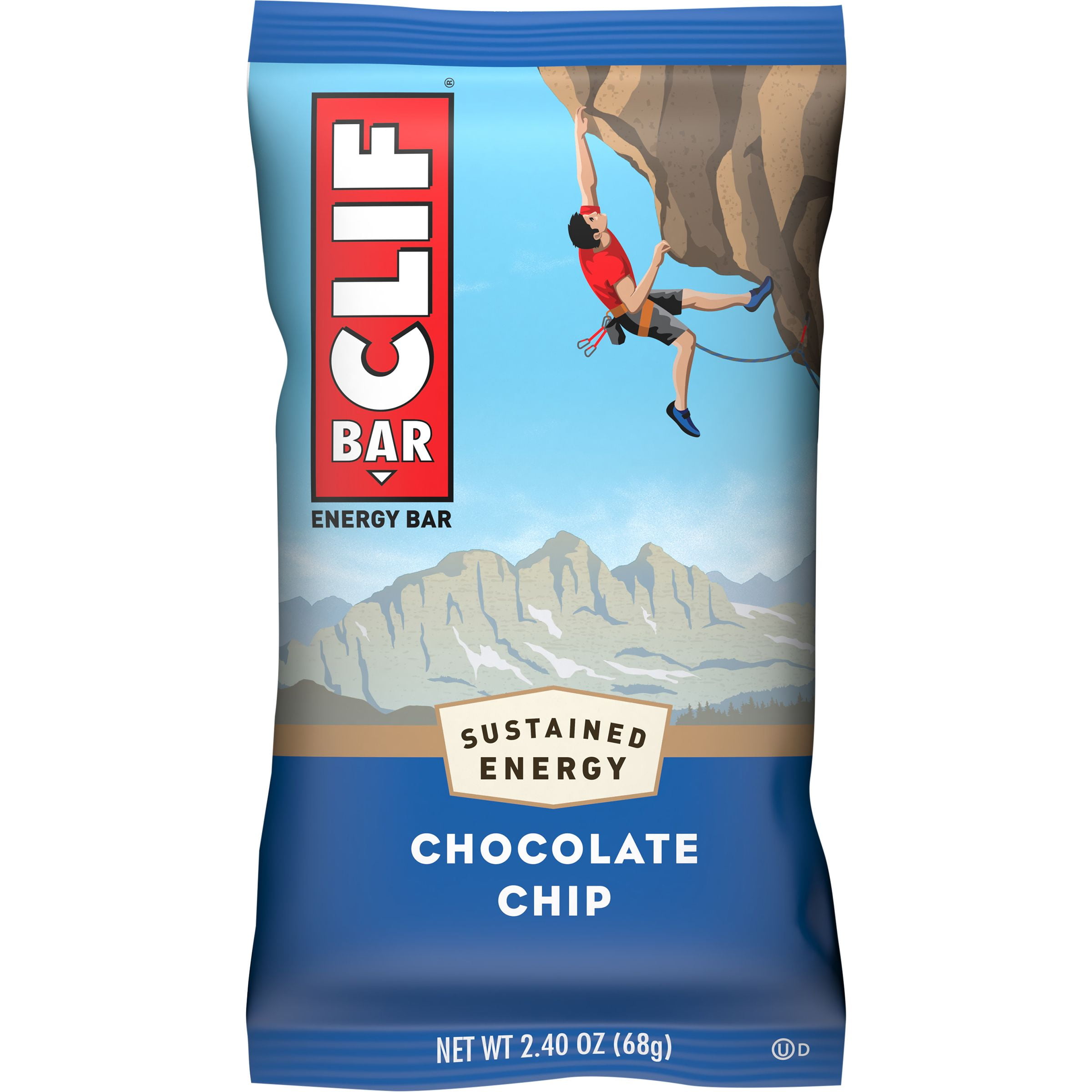 Clif Bar, 2.4 oz bars, Chocolate Chip 12 bars