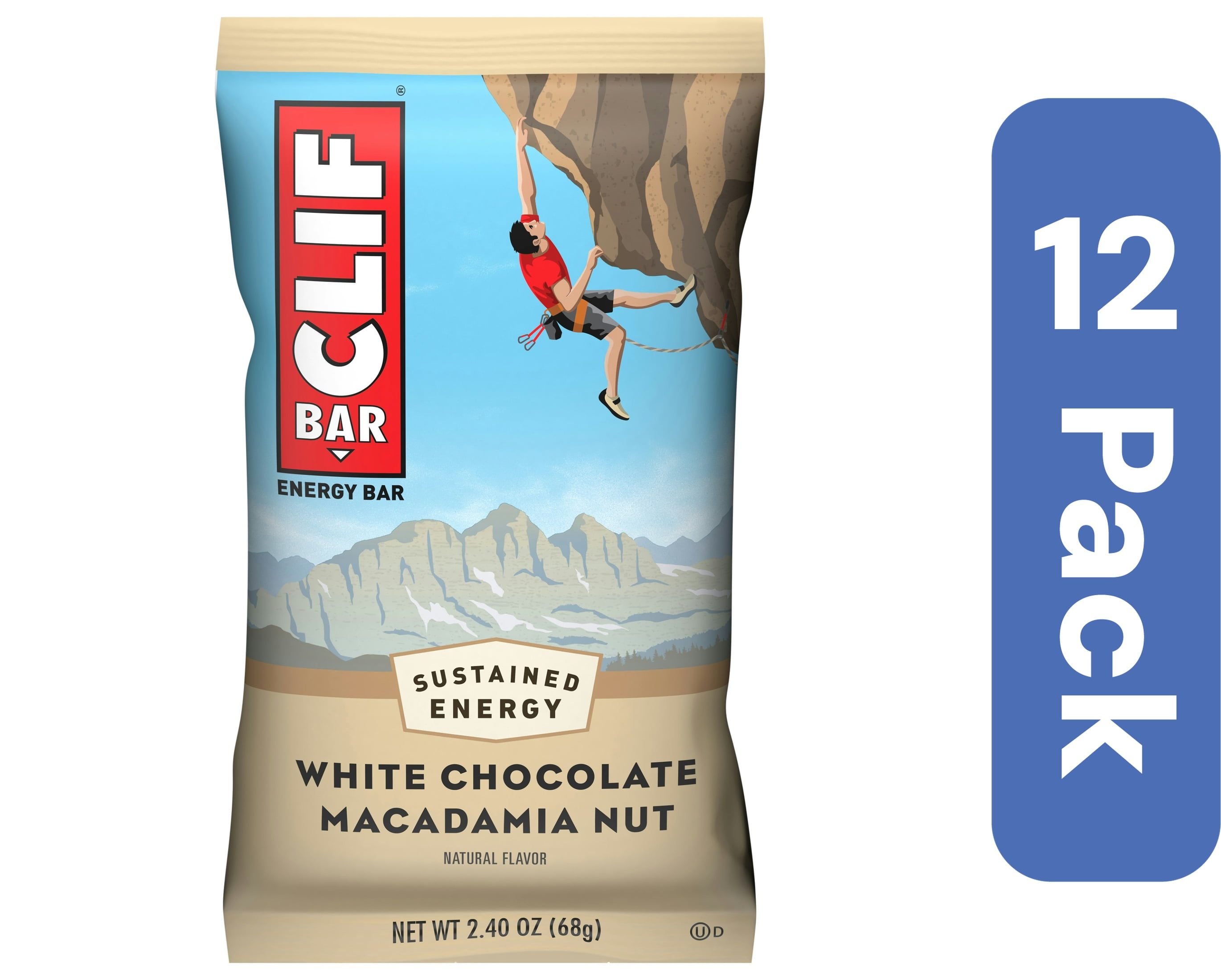 Clif Bar Chocolate White Macadamia Organic 2.4 oz (Pack of 12)