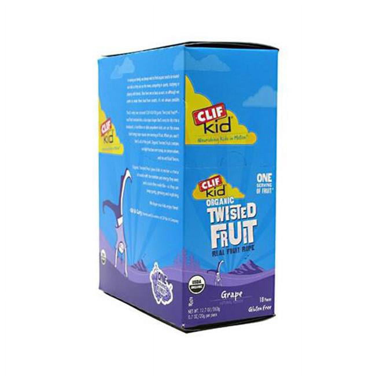 Clif Bar HG0482513 0.7 oz Organic Grape Kid Zfruit - Case of 18