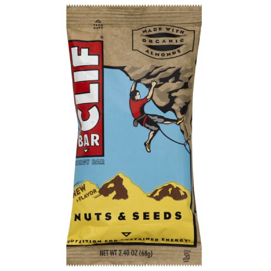 Clif Bar Nuts & Seeds Energy Bar, 2.40 oz, (Pack of 12)