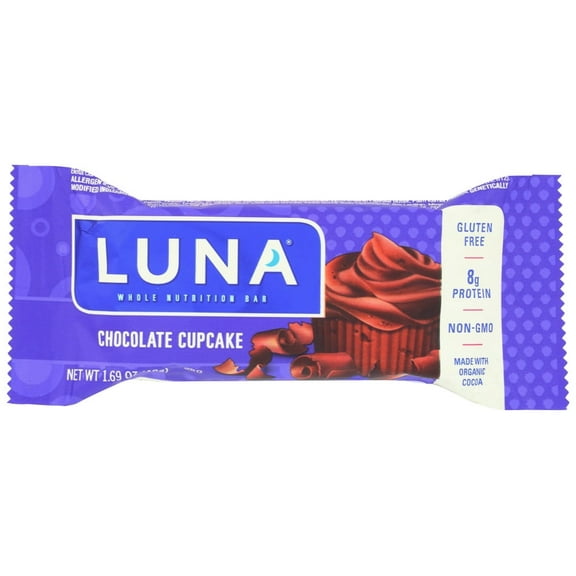 Luna Organic Nutrition Bar Chocolate Cupcake Gluten Free, 1.69 Oz