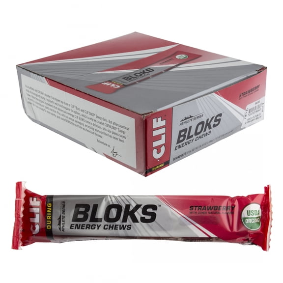 Clif Bloks - Strawberry Energy Chews - 2.12 oz (18 Count)