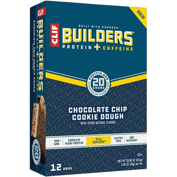 Builders Chocolate Chip Cookie Dough Protein Bar 12 - 2.40 oz Bars
