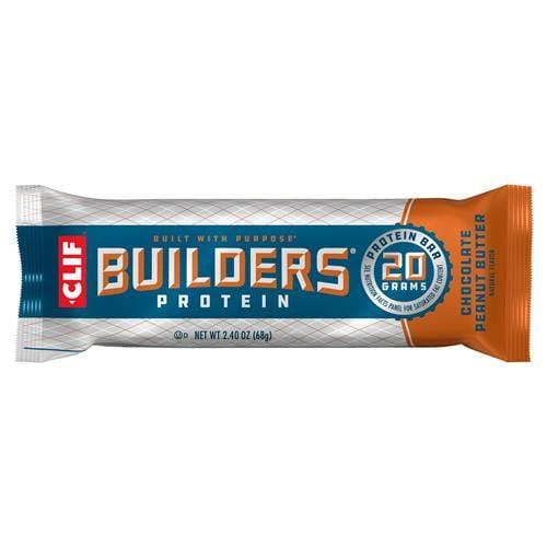 Clif Builders - Chocolate Peanut Butter Flavor - Protein Bar - Gluten-Free - Non-Gmo - Low Glycemic - 20G Protein - 2.4 Oz.