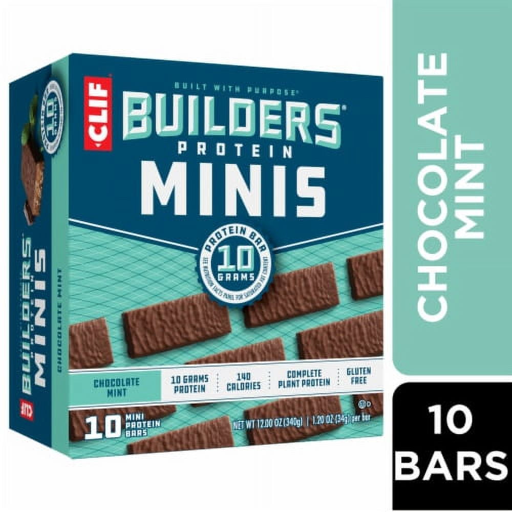 Clif Builders Minis Chocolate Mint Flavor Protein Bars - 12 oz