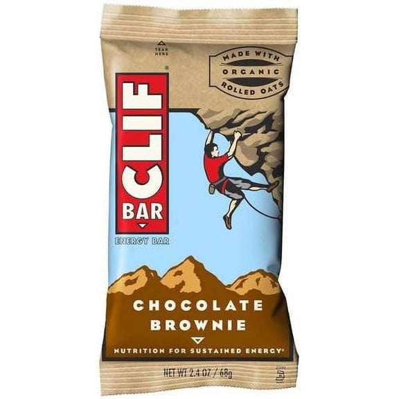 Clif Chocolate Brownie Snack Bar, 2.4 Ounce - 192 per case.