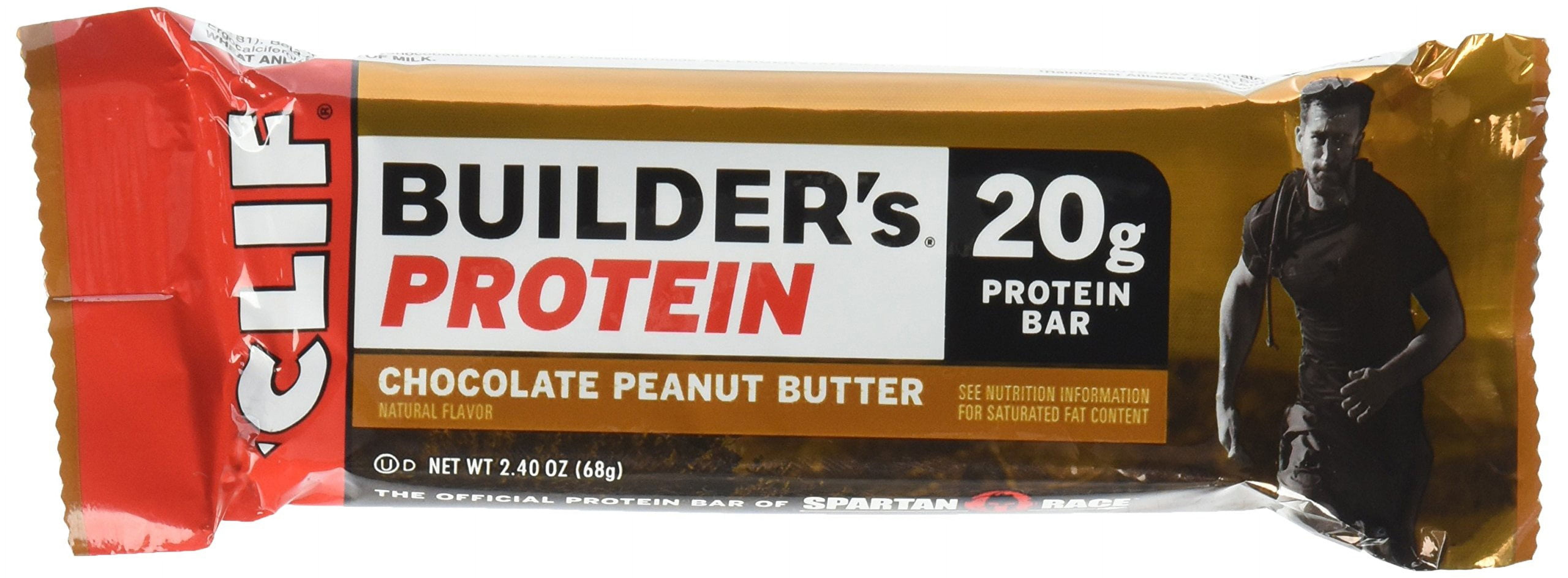 Clif Chocolate Peanut Butter Builder Bar 6 Count, 14.4 Oz - Walmart.com