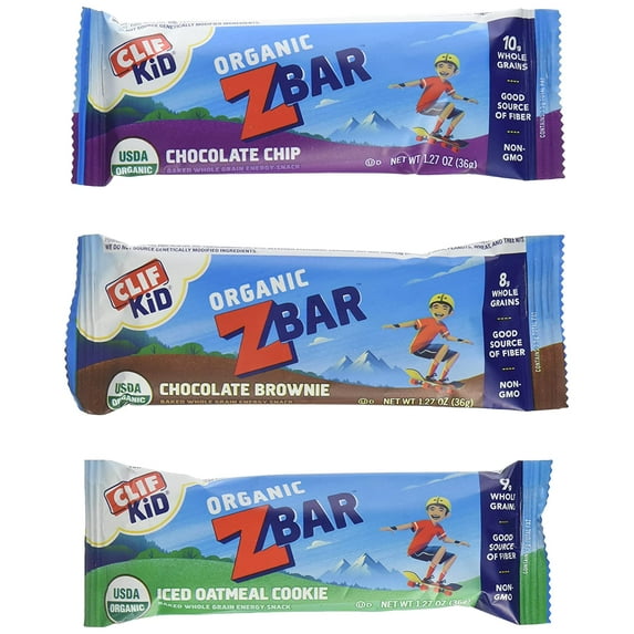 Clif Kid Organic Z Bar - Variety Pack - 1.27 Oz - 36 Count Packaging May Vary