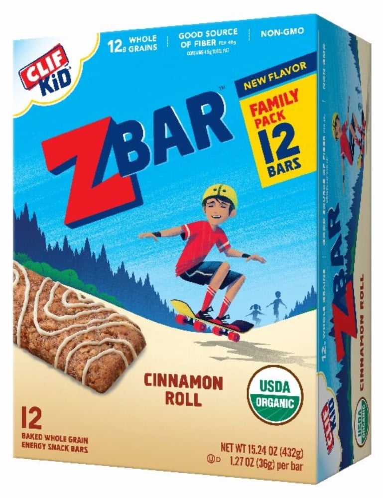 Clif Kid Zbar Cinnamon Roll 12 Bars
