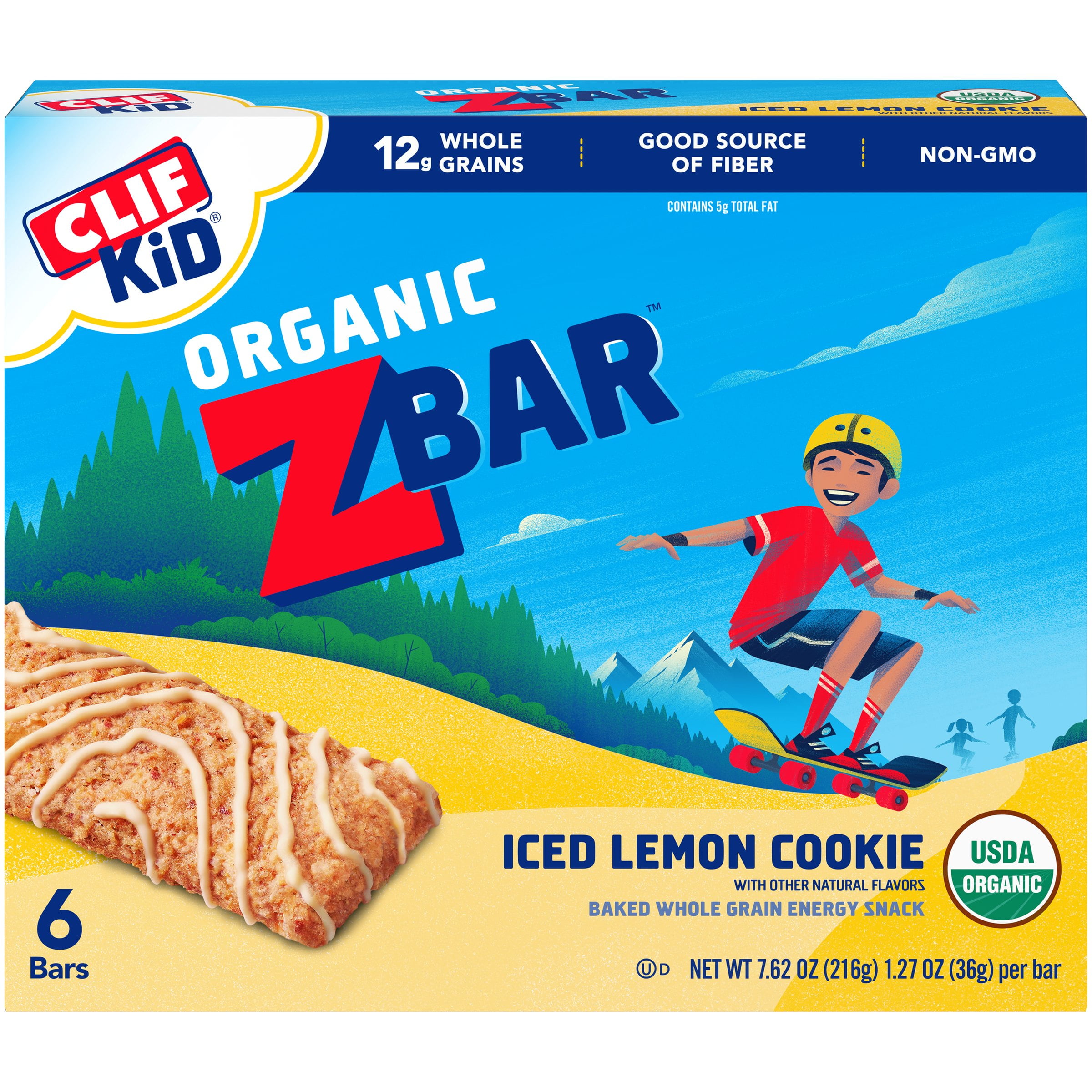 Clif Kid Zbar, Organic Whole Grain Energy Snack Bars
