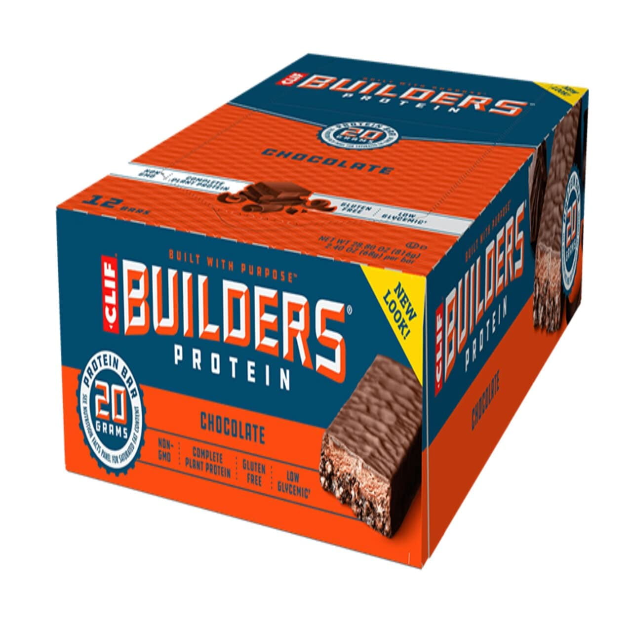 Cliff Bar BuilderTRDNBar, Chocolate, 2.40-Ounce (Pack of 12)