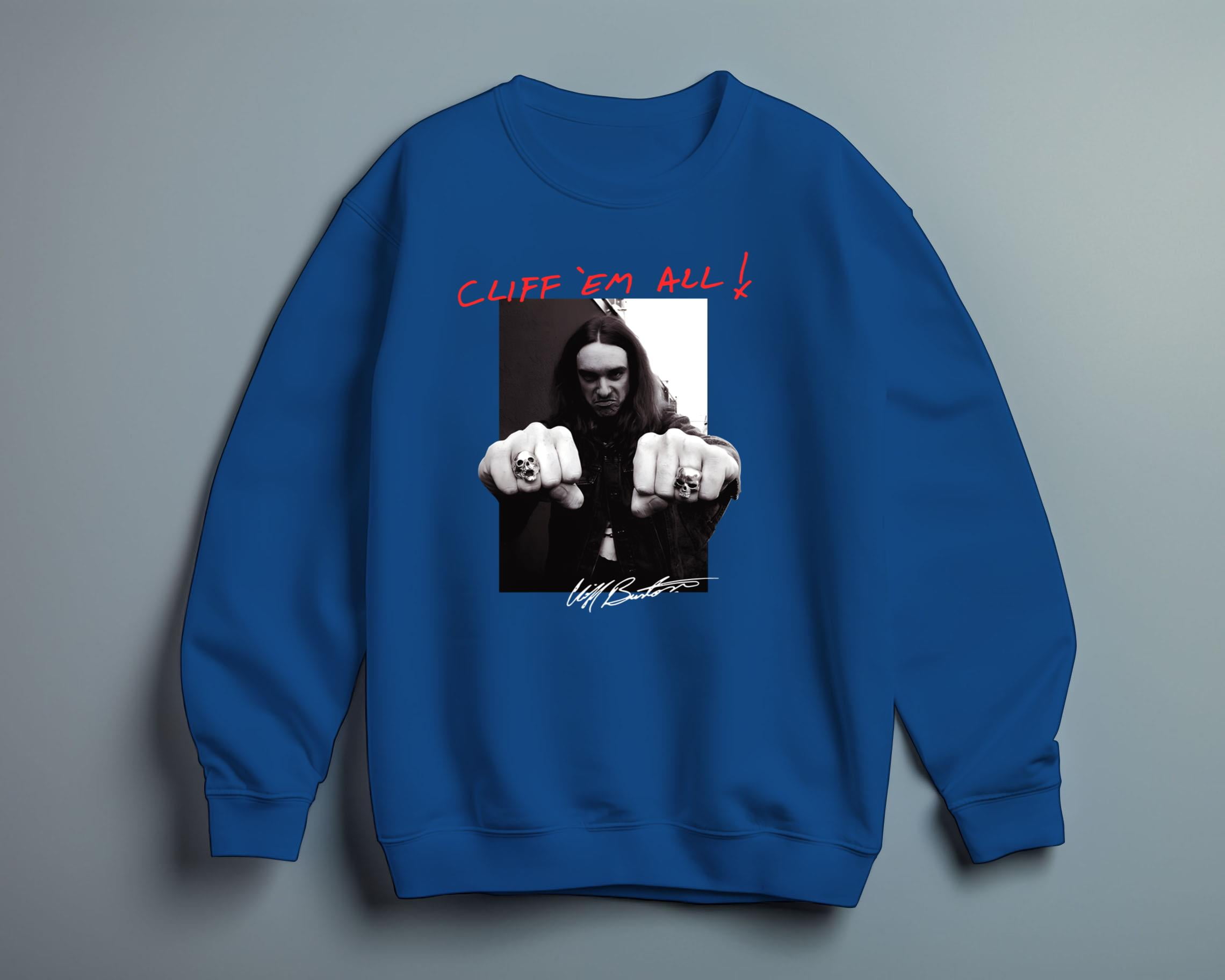 Cliff Burton Graphic Retro Singnature Music Band T-Shirt Black Gift For ...