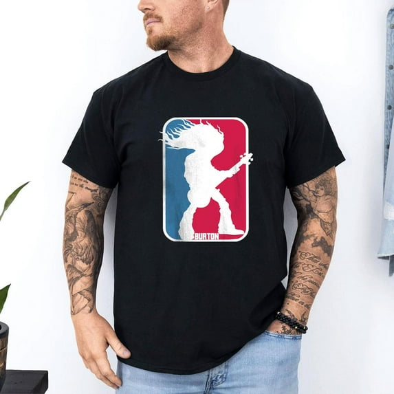 Cliff Burton Sport Logo Shirt Guitar Lovers Heavy Metal T-shirt