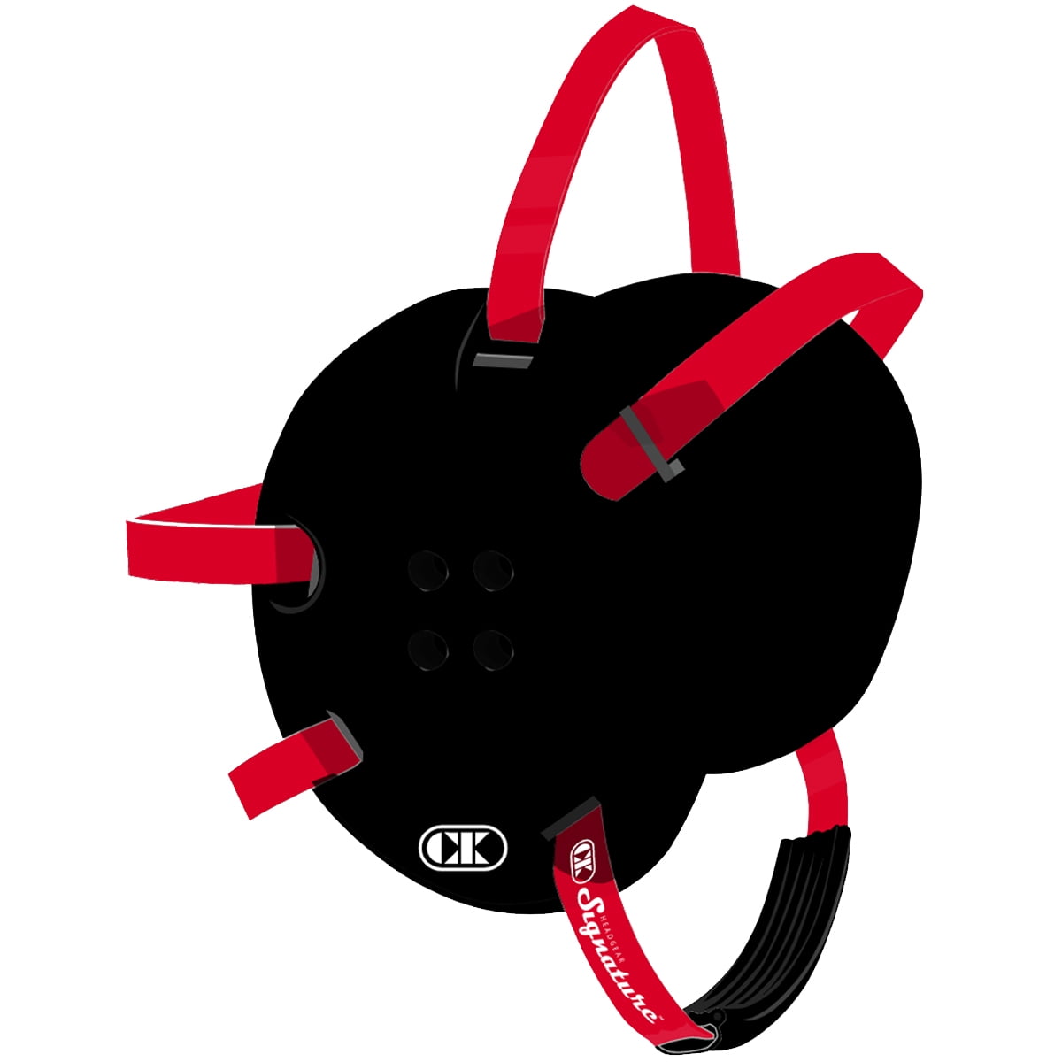 Black/Scarlet