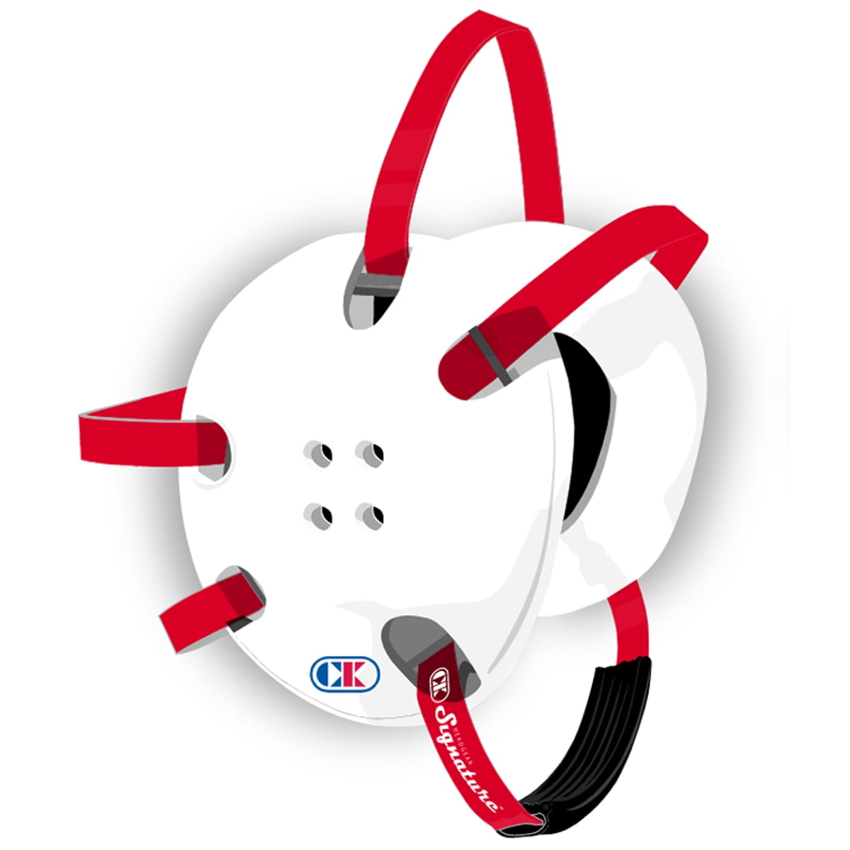White/Scarlet