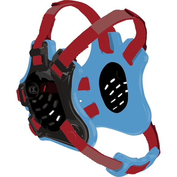 Cliff Keen F5 Tornado Wrestling Headgear - Black/Columbia Blue/Cardinal