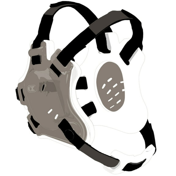 Cliff Keen F5 Tornado Wrestling Headgear - Silver/White/Black