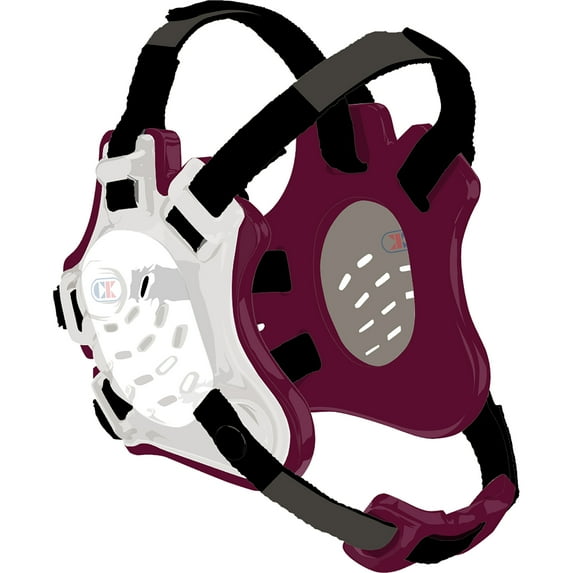 Cliff Keen F5 Tornado Wrestling Headgear - Translucent/Maroon/Black