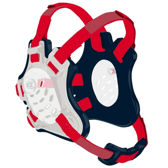 Cliff Keen F5 Tornado Wrestling Headgear - Translucent/Navy/Scarlet