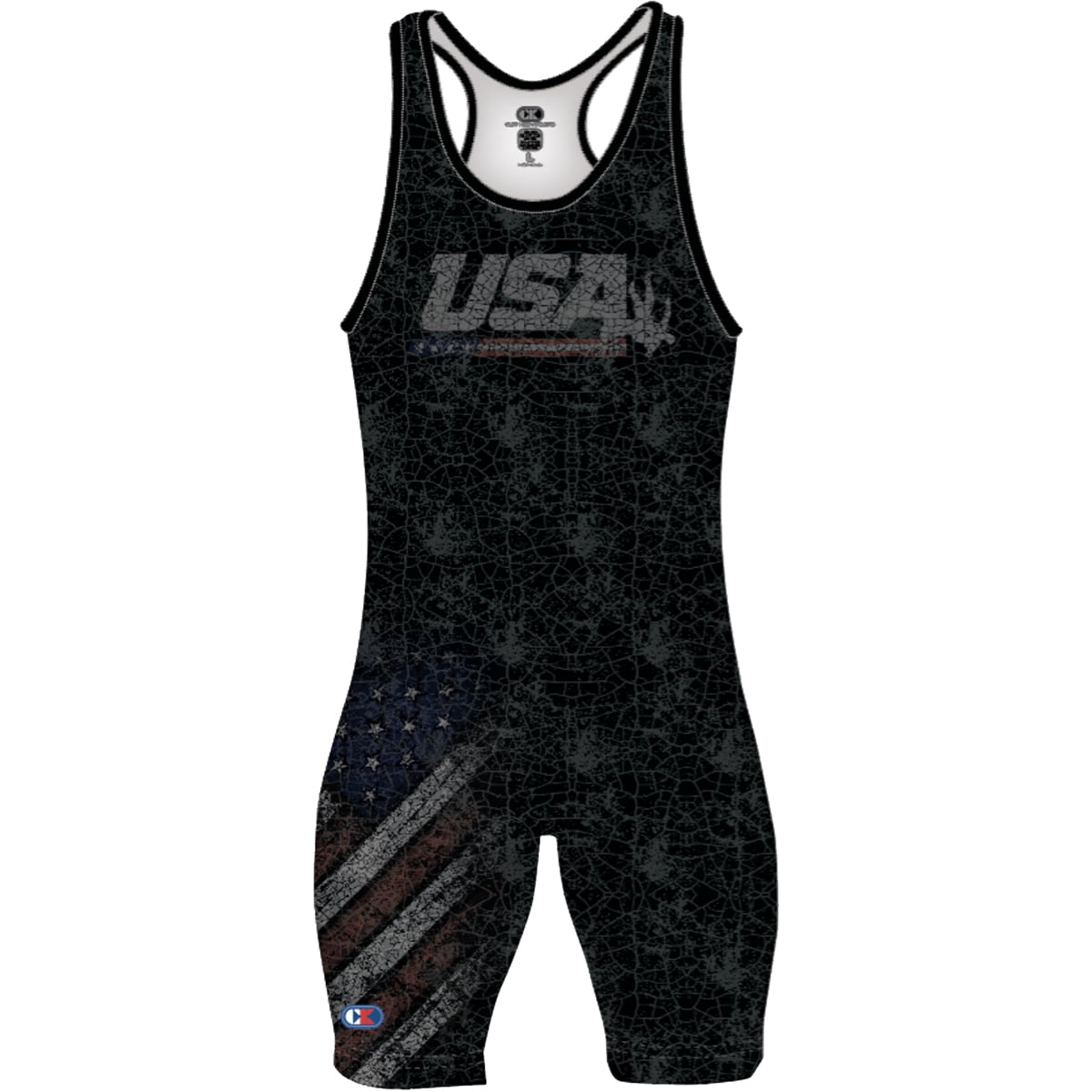 Cliff Keen The Patriot Sublimated Wrestling Singlet Large USA