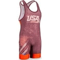 thumbnail image 1 of Cliff Keen The Patriot Wrestling Singlet - XS - Scarlet, 1 of 1