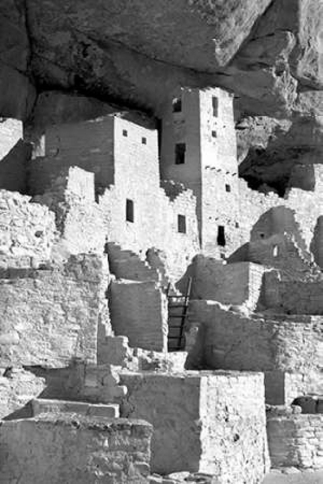 Cliff Palace Detail IV BW Canvas Art - Douglas Taylor (24 x 36)