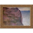 thumbnail image 1 of Cliff at Petit Ailly, at Varengeville 24x20 Gold Ornate Wood Framed Canvas Art by Monet, Claude, 1 of 2