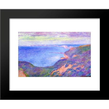 Cliff near Dieppe 2 20x24 Framed Art Print by Monet, Claude