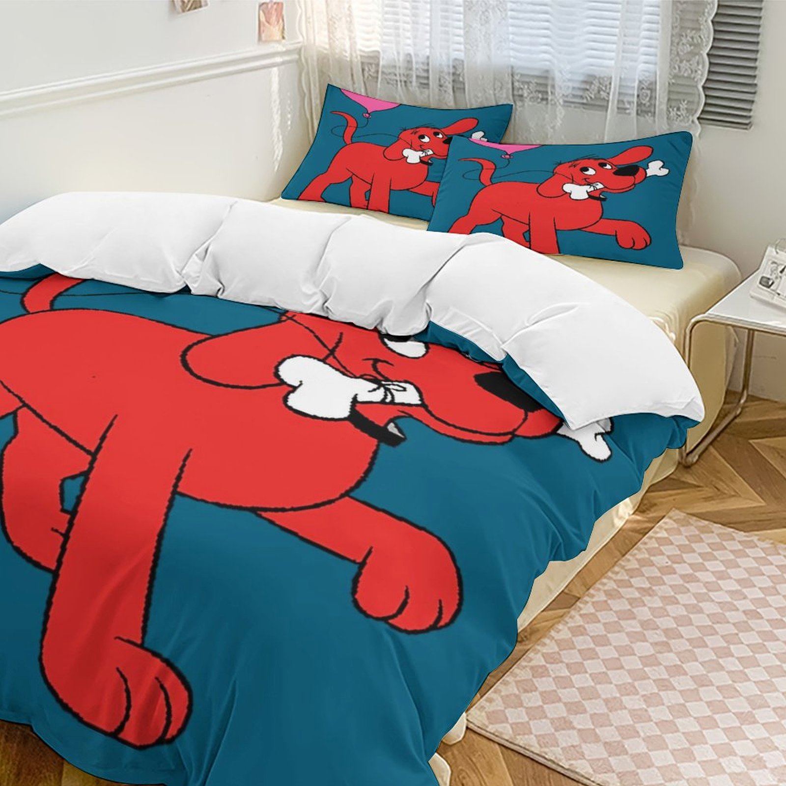 Clifford The Big Red Dog Duvet Cover Sets Twin King Size for Kids Boys ...