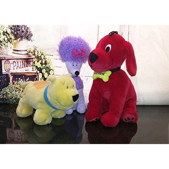 Clifford the Big Red Dog????????Gang - Clifford 13 " Plush , t-bone 10 " Stuffed??Cleo 11.5 CM????????????? - 3"???