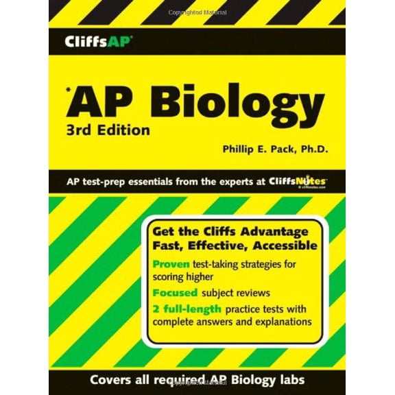 Pre-Owned CliffsAP Biology (Paperback 9780470097649) by Phillip E Pack